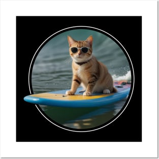 SURFER CAT Posters and Art